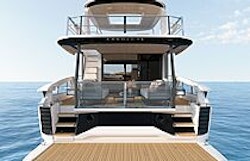 hydraulic swim platform on navetta 58